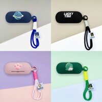 Dành Cho Sony WF-C700N Ốp Lưng Hoạt Hình Cá Mập Heo Dây Mặt Dây Chuyền Charm Silicon Mềm Ốp Lưng Sony WF-C700N Vỏ Chống Sốc Vỏ Bảo Vệ