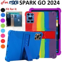 Dành Cho SPARK GO 2024 10 Inch MXS Máy Tính Bảng Tablet 10.1" Đứng Bao Silicon Mềm Chống Sốc Tốt Cho Trẻ Em