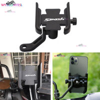 Dành CHO SUZUKI Smash 110 Smash 115 Tay Lái Xe Máy Gương Giá Đỡ Điện Thoại Di Động GPS Giá Đỡ