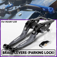 Dành Cho SYM HUSKY150 Bộ Đòn Bẩy Phanh Đỗ Xe Gấp Tay Cầm Đòn Bẩy Có Khóa Đỗ Xe Chặn Phụ Kiện Phần