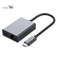 Dành Cho Tivi 4K USB Dock Adapter USB C Ethernet USB C Sang Ethernet Adapter Cắm Và Chạy Hỗ Trợ Sạc PD, Dễ Sử Dụng