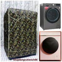 (Dành cho Toshiba Inverter từ 8.5-10.5kg) Áo trùm Máy giặt Cửa Ngang, Vải Dù oxford PVC 210D chống thấm nước cao cấp