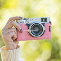 Dành Cho Túi Máy Ảnh Fuji X100VI Handmade Da Thật Chính Hãng Vỏ Máy Ảnh Nửa Thân Cho Fujifilm X100 VI