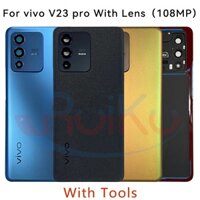 Dành Cho Vivo V23 Pro V2312 Vỏ Pin Cửa Sau Nhà Ở Phía Sau Ốp điện thoại Phụ Kiện Thay Thế + Ống Kính Máy Ảnh