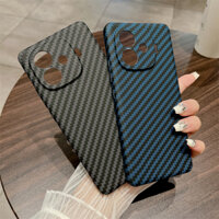 Dành Cho VIVO X100 Ultra X100S X90 Pro + IQOO 12 11 Pro Z9 Turbo Ốp điện thoại Mỏng Sợi Carbon Da Mờ Cứng PC Chống Vân Tay Ốp điện thoại