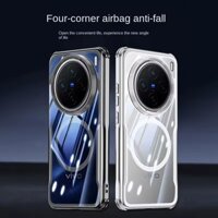 Dành Cho VIVO X200 x100 x100s Pro ultra Case PC Cứng + TPU Nam Châm Trong Suốt Sạc Không Dây Chống Sốc Ốp điện thoại Bảo Vệ Cho VIVO X200Pro Mini Shell
