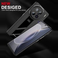 Dành Cho VIVO X90 Pro Plus Ốp Lưng ELVEV Da Sang Trọng Cao Cấp Silicone TPU PC Siêu Mỏng Bảo Vệ Ống Kính