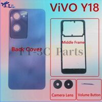 Dành Cho Vivo Y18 Ốp điện thoại Giữa Khung Pin Cửa Sau Ốp điện thoại Nhà Ở Bao Phụ Kiện Thay Thế
