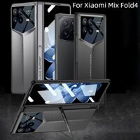 Dành Cho Vỏ Xiaomi Mix Fold4 5G Cao Trong Suốt Mặt Trước Kính Cường Lực Bảo Vệ Thiết Kế Thể Thao Giá Đỡ Vô Hình PC Mờ Cứng Bản Lề Từ Tính Vỏ Điện Thoại Cho Xiaomi Mix Fold 4 3 Fold3