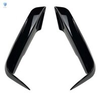 Dành Cho Xe BMW 3 Series F30 F31 2012-19 M Sport Gloss Đen Mặt Trước Chia Môi Canard