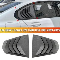Dành Cho Xe BMW 3 Series G20 320i 325i 330i 2019-2022 Xe Phía Sau Louver Cửa Sổ Bên Màn trập Viền Miếng Dán Thông Hơi Muỗng ABS Sợi Carbon