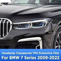 Dành Cho Xe BMW 7 Series F01 F02 G11 G12 2009-2022 Đèn Pha Ngoại Thất Ô Tô Chống Trầy Xước Đèn Trước Trong Suốt TPU Bảo Vệ Phim