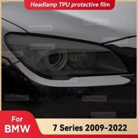 Dành Cho Xe BMW 7 Series F01 F02 G11 G12 2009-2022 Đèn Pha Ô Tô Khói Đen TPU Bảo Vệ Mặt Trước Đèn Tint Đổi Màu Miếng Dán