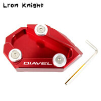 Dành Cho Xe Ducati Diavel Crom AMG 2011 2012 2013 2014 2015 2016 Xe Máy CNC Chân Đế Chân Bên Chân Đế Nối Dài Miếng Lót Hỗ Trợ Tấm