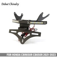 Dành Cho Xe Honda CBR650R CB650R 2021-2023 LED Biển Số Giá Đỡ Sửa Đổi Xe Máy Đuôi Có Đèn Biển Số Giá Đỡ Phụ Kiện