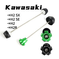 Dành Cho Xe Kawasaki H2 H2-SX H2-SE H2R Xe Máy Trục Trước Và Sau Thanh Trượt Bánh Xe Bảo Vệ