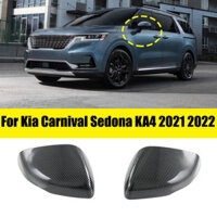 Dành Cho Xe Kia Carnival Sedona KA4 2021 2022 Chiếu Hậu Bên Gương Bao Cánh Nắp Cửa Bên Ngoài Phía Sau Vỏ Viền Sợi Carbon Nhìn