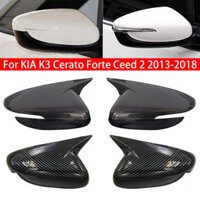 Dành Cho Xe KIA K3 Cerato Forte Ceed 2 2013-2018 Ô Tô Bên Gương Che Cánh Nắp Cửa Bên Ngoài Phía Sau Trường Hợp Viền Sợi Carbon Miếng Dán