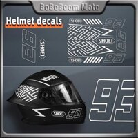 Dành Cho Xe Máy SHOEI Mũ Bảo Hiểm Miếng Dán NO.93 Decal Vinyl Dán Sửa Đổi Phụ Kiện Ống Kính Trang Trí Chống Thấm Nước