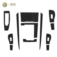 Dành Cho Xe Mazda CX-30 2020-2023 Nội Thất Ô Tô Bảng Điều Khiển Trung Tâm Trang Trí PET Sợi carbon 5D Sáng Đen Phim Chống Trầy Xước Filmauto Phần Trang Trí Xe Hơi