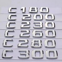 Dành Cho Xe Mercedes-Benz Cũ C- Class C180 C200 C260l C280 C300l Sửa Đổi Huy Hiệu Xe Kỹ Thuật Số Miếng Dán