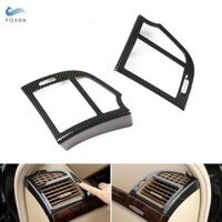 Dành Cho Xe Mercedes Benz S class W221 S300 S350 Phụ Kiện Xe Hơi Bảng Điều Khiển Bên AC Lỗ Thông Hơi Khung Bao Ổ Cắm Khí ABS Carbon Kết Cấu Viền