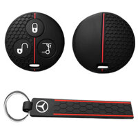 Dành Cho Xe Mercedes Benz SMART Fortwo 450 Forfour Roadster City Body Cover Vỏ Bảo Vệ Cho Bộ Silicon Chìa Khóa Xe Ô Tô Giá Đỡ Áo Khoác