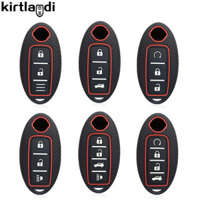 Dành Cho Xe Nissan Patrol Altima Sentra Murano X-Trail Qashqai J11 J10 Tiida Fuga Navara Kicks Micra Note Leaf Vỏ Chìa Khóa Silicon