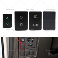 Dành Cho Xe Toyota Camry Corolla Prius PRADO Công Tắc Kép Phía Trước Ô Tô Đèn Sương Mù LED Bật Tắt Đèn Nút Nhấn Công Tắc Có Dây