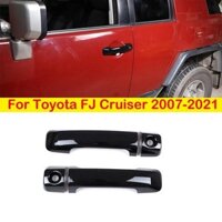 Dành Cho Xe Toyota FJ Cruiser 2007-2021 Bên Ngoài Ô Tô Tay Nắm Cửa Đúc Bao Viền Miếng Dán Khung Trang Trí Carbon Đen Bạc Tự Động