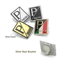 Dành Cho Xe Vespa Huy Hiệu Xe Máy Mặt Trước Máy Tính Bảng Vuông Miếng Dán Đầu Fairing Bao GTS 250 300 Sprint Primavera LXV GTV LX PX S 150 125