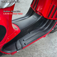 Dành Cho Xe Vespa LX150 3v 2013-2016 Thảm Trải Sàn Cao Su Để Chân Bàn Đạp Thảm Lót Đen