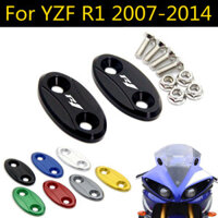 Dành Cho Xe Yamaha YZF R1 2007 2008 2009 2010 2011 2012 2013 2014 Xe Máy Gương Chiếu Hậu Đế Kính Chắn Gió Lái Gương Lỗ Bao