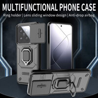 Dành Cho Xiaomi 14 Ultra Redmi K70 A3 Note 13 Poco X6 Neo M6 C61 Pro 4G 5G Ultra Ốp Lưng Điện Thoại, Giá Đỡ Nhẫn Battle Bear Push Window Bìa Cứng