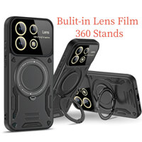 Dành Cho XIAOMI 14T 13T 12T 11T PRO 13 14 4G 5G Ốp Lưng Ống Kính Máy Ảnh Phim Bảo Vệ Vòng 360 Chân Đế Vỏ Điện Thoại Bảo Vệ