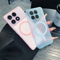 Dành Cho Xiaomi 15 13T 14 poco F5 F6 X6 Pro Redmi Note 13 Pro + K60 k70 Ultra Ốp Lưng Màu Mỏng Matte PC Cứng Vỏ Từ Tính