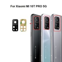 Dành Cho Xiaomi Mi 10T Pro 5G Phía Sau Camera Kính Ống Kính Có Keo Dán Keo Dán M2007J3SG, M2007J3SP M2007J3SI
