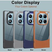 Dành Cho Xiaomi Redmi Note 14 13 PRO Plus 13C 14C POCO X7 X6 M6 4G 5G Ốp Lưng PU Sang Trọng Trong Suốt Chống Sốc Bảo Vệ Mặt Sau Vỏ Điện Thoại