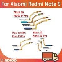 Dành Cho Xiaomi Redmi Note 9 10 Pro 9s Poco X3 Pro M3 Nút Home Vân Tay Menu Trở Lại Chìa Khóa Senso Cáp