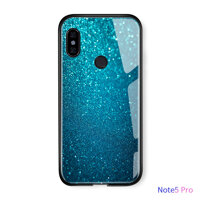 Dành Cho Xiaomi Redmi Note5 Pro Vỏ Điện Thoại Aurora Galaxy Không Gian Bầu Trời Đầy Sao Gradient Vỏ Ốp Lưng Kính Cường Lực Chống Sốc