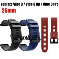 Dành cho Zeblaze vibe 3 HR / vibe 3 PRO 3s 3 ECG Dây đeo đồng hồ thông minh Silicone Easyfit Dây đeo cổ tay thể thao 26mm
