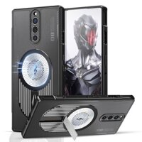 Dành Cho ZTE Nubia Red Magic 8 Pro Ốp Lưng Redmagic 8 Pro + 8S Pro Vỏ Sang Trọng Vô Hình Giá Đỡ Hương Liệu Tản Nhiệt Từ Tính Sạc Túi Khí Bên Trong Vỏ Điện Thoại