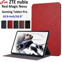 Dành Cho ZTE nubia Red Magic Nova Gaming Tablet Pro 10.9 "2024 Thời Trang Kinh Doanh Da PU Flip Stand Cover Cho ZTE nubia REDMAGIC Nova 10.9 Inch