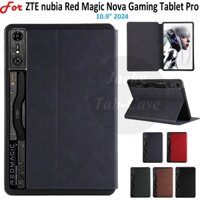 Dành Cho ZTE nubia Red Magic Nova 10.9 "2024 Thời Trang Kinh Doanh Da PU Flip Stand Cover Cho ZTE nubia REDMAGIC Nova Gaming Tablet Pro 10.9 Inch