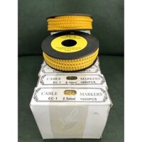 Đánh dấu dây mạng cat5 loại cao su dùng luồn trước khi bấm dây