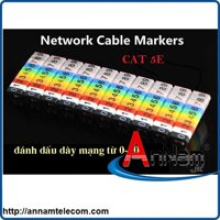 Đánh dấu dây mạng Cat5 số từ 0-9(bằng nhựa loại kẹp)