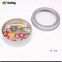 Đánh dấu tulip trái tim hộp sắt