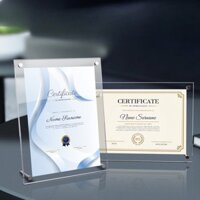 Danh Dự Khung Chứng Nhận Acrylic Bằng Sáng Chế ID Giấy Phép Giấy Phép Khung Hiển Thị Đóng góp Cổ Phần Giải Thưởng Phong Bì Hẹn Thư Giấy Chứng Nhận Tùy Chỉnh Pha Lê A4 Tùy Chỉnh