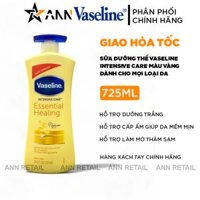 Đánh giá sữa Dưỡng Thể Vaseline Intensive Care Essential Healing Màu Vàng 725ml – Hàng Xách Tay
