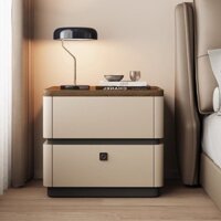 【Đánh giá thương hiệu80.2Vạn+Sọc】SAMEDREAM Bàn cà phê gỗ nguyên khối thông minh, tủ đầu giường có khóa vân tay, tủ bên a